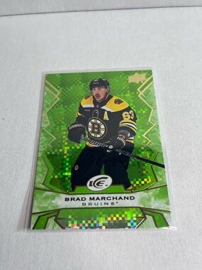 🏒 2022-23 Upper Deck Ice Brad Marchand Green Parallel
